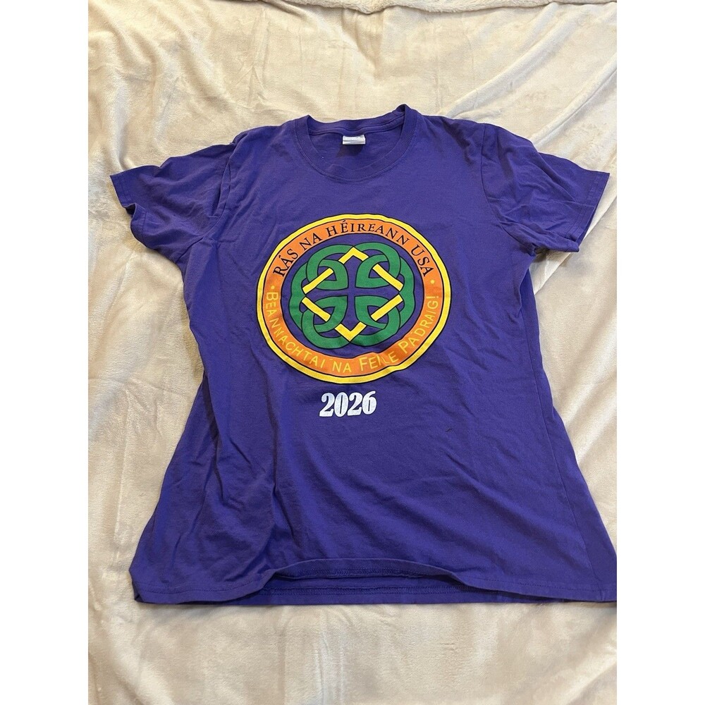 Women’s Size Medium St. Patrick’s Day 5k Purple T Shirt